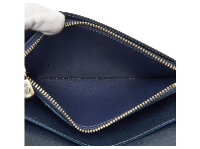 Louis Vuitton Portefeuille Brazza NM Long Wallet Blu - vista 6