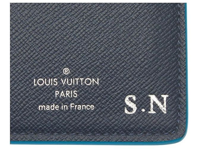 Louis Vuitton Portefeuille Brazza NM Long Wallet Blu - vista 8