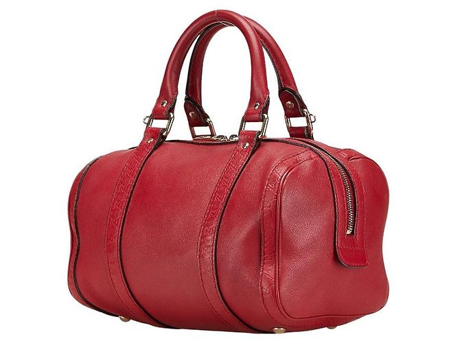 Gucci Micro Guccissima 2-Way Handtasche Rot - Ansicht 2
