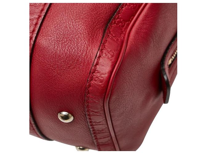 Gucci Micro Guccissima 2-Way Handtasche Rot - Ansicht 8