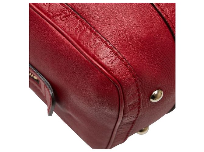 Gucci Micro Guccissima 2-Way Handtasche Rot - Ansicht 9