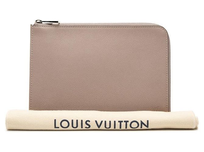 Louis Vuitton Pochette Jour PM Clutch Marrone Beige - vista 7