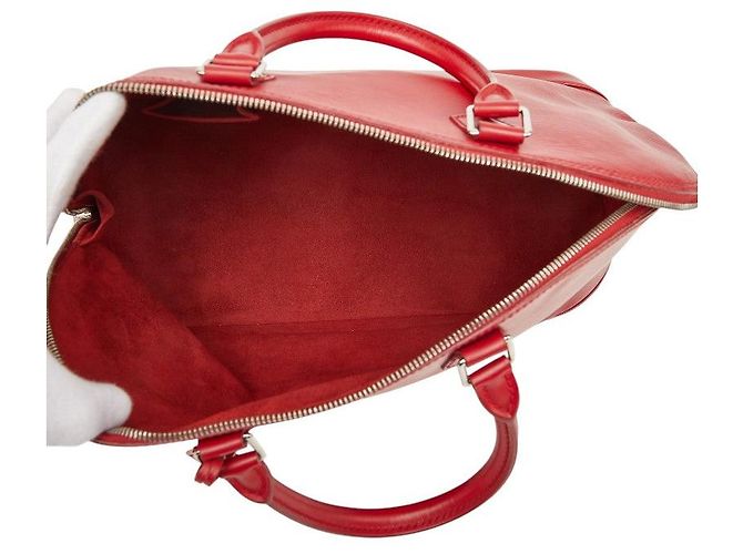 Borsa Louis Vuitton Alma GM Rosso - vista 9