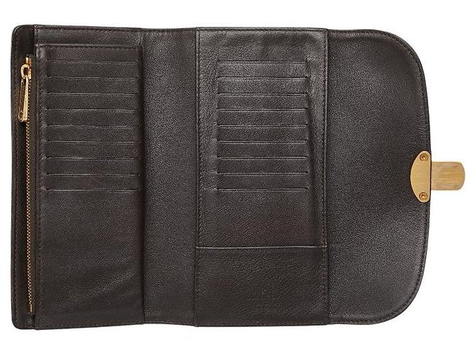 Louis Vuitton Portefeuille Amelia Trifold Wallet Marrone - vista 8