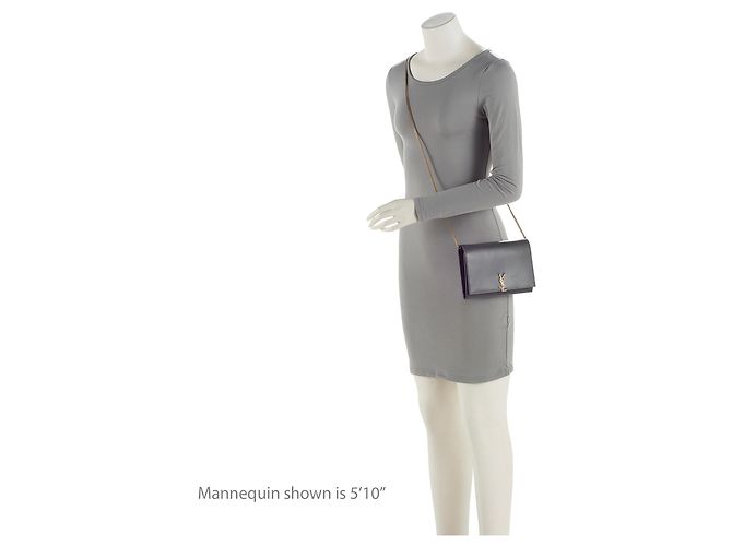 Autre Marque Portafoglio a catena Saint Laurent in pelle di vitello liscia Monogram Cassandre - vista 5