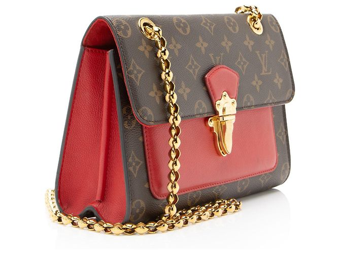 Bolso de cadena Victoire en lona Monogram Louis Vuitton Castaño - vista 2