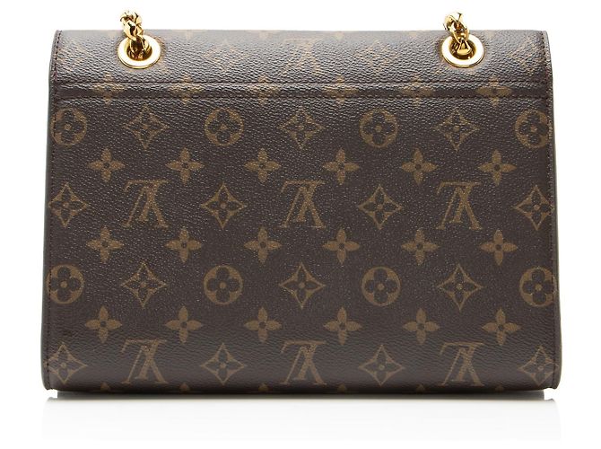 Bolso de cadena Victoire en lona Monogram Louis Vuitton Castaño - vista 3