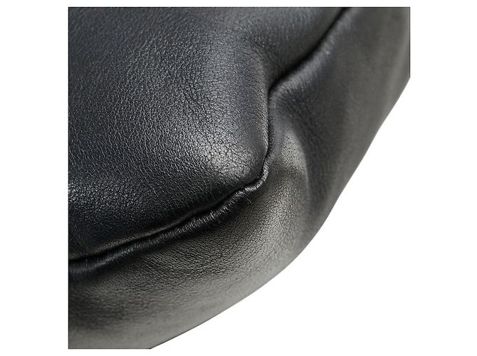 Sac bandoulière Prada avec logo triangle Noir - vue 6