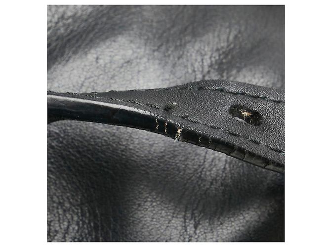 Sac bandoulière Prada avec logo triangle Noir - vue 8