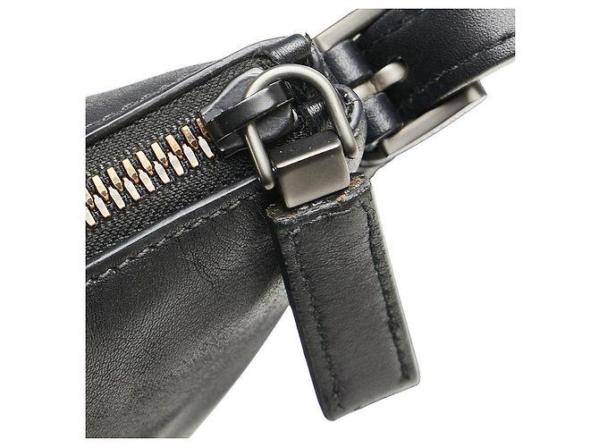 Sac bandoulière Prada avec logo triangle Noir - vue 9