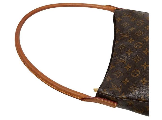 Bolso de hombro Louis Vuitton Looping GM Castaño - vista 8