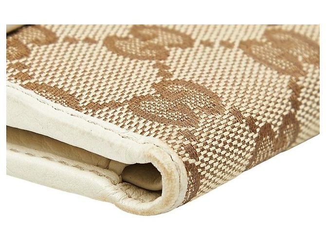 Cartera bi-fold Gucci GG Canvas Castaño Beige - vista 5