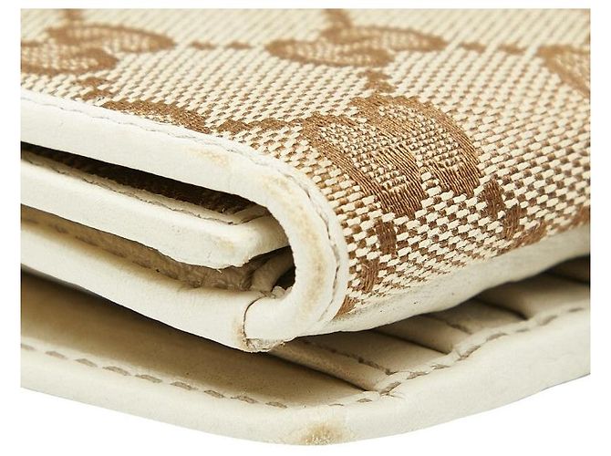 Cartera bi-fold Gucci GG Canvas Castaño Beige - vista 7