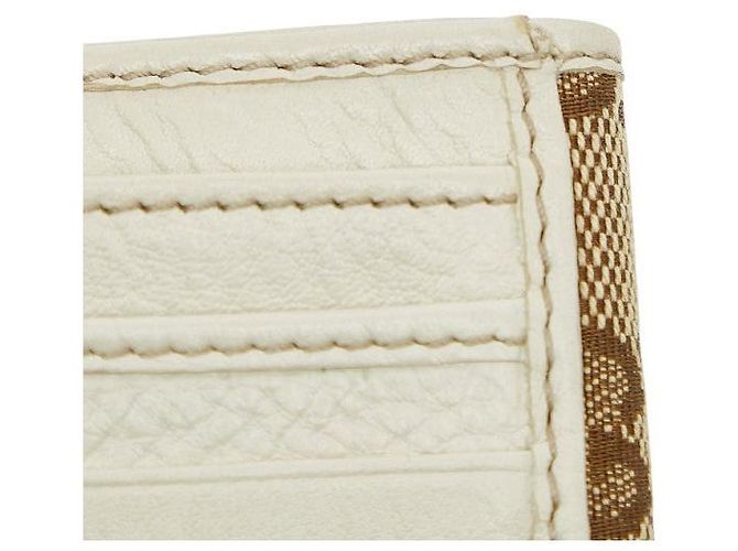 Cartera bi-fold Gucci GG Canvas Castaño Beige - vista 9