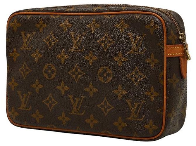 Bolso de mano Louis Vuitton Monogram Compiegne 23 Castaño - vista 2