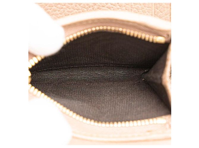 Cartera Gucci GG Marmont Tri-fold Castaño Beige - vista 8
