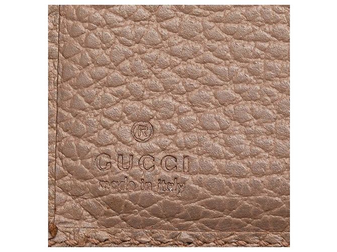 Cartera Gucci GG Marmont Tri-fold Castaño Beige - vista 9
