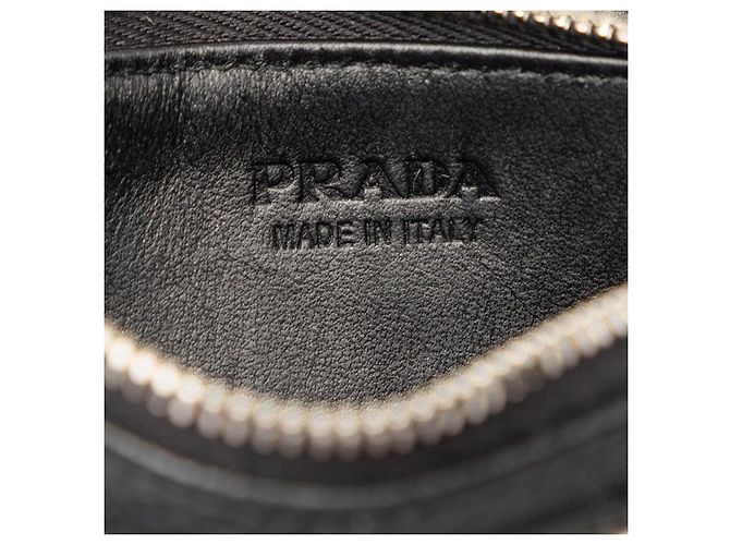 Prada Kartenetui mit Dreieckslogo Schwarz - Ansicht 5