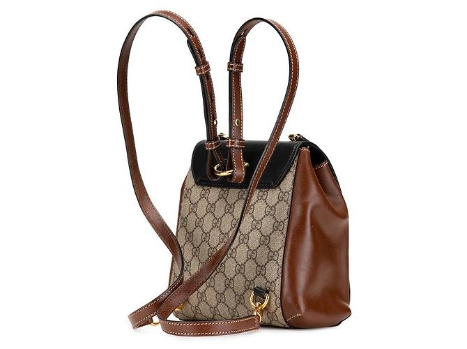 Padlock Gucci GG Supreme Rucksack mit Vorhängeschloss Mehrfarben - Ansicht 2