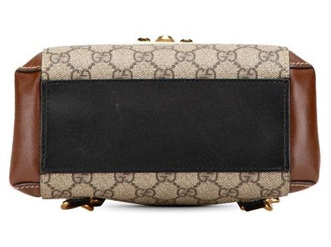 Padlock Gucci GG Supreme Rucksack mit Vorhängeschloss Mehrfarben - Ansicht 3