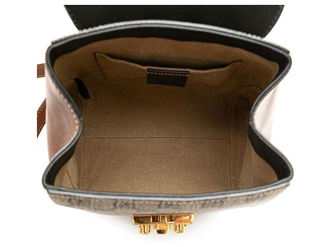 Padlock Gucci GG Supreme Rucksack mit Vorhängeschloss Mehrfarben - Ansicht 7