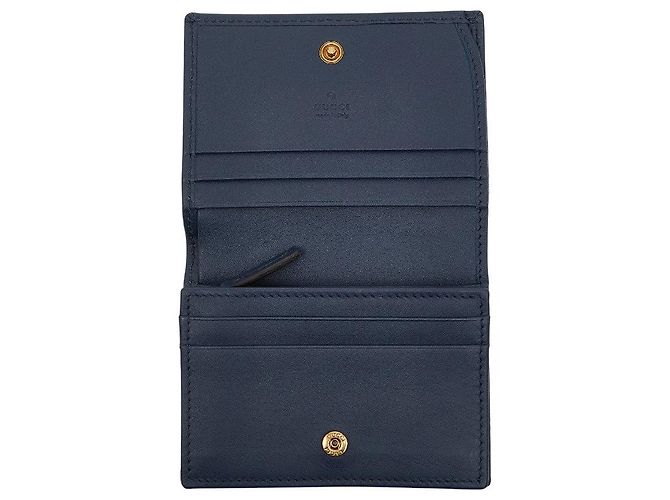 Cartera compacta bi-fold Gucci GG Marmont Azul - vista 6