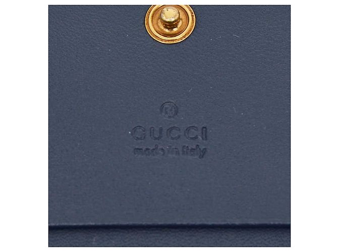 Cartera compacta bi-fold Gucci GG Marmont Azul - vista 8