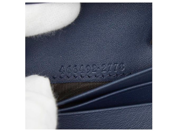 Cartera compacta bi-fold Gucci GG Marmont Azul - vista 9