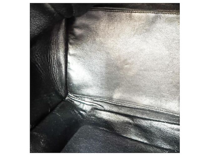 Céline Celine Luggage em couro gofrado Micro Preto - vista 5