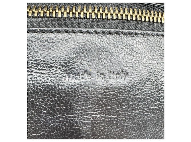 Céline Celine Luggage em couro gofrado Micro Preto - vista 7
