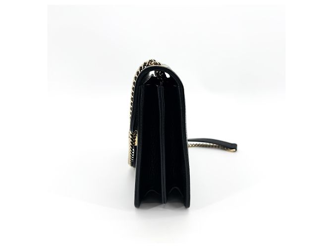 Gucci Interlocking Leather Small Nero - vista 4