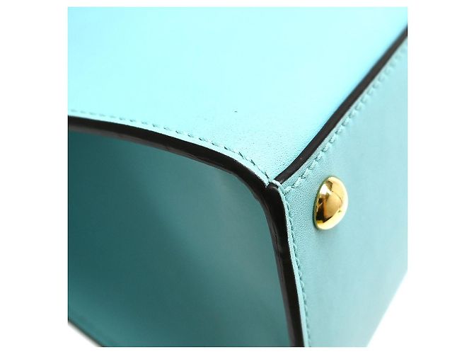 Gucci Padlock Top Handle Leather Medium Blu - vista 6