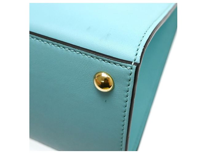 Gucci Padlock Top Handle Leather Medium Blu - vista 7