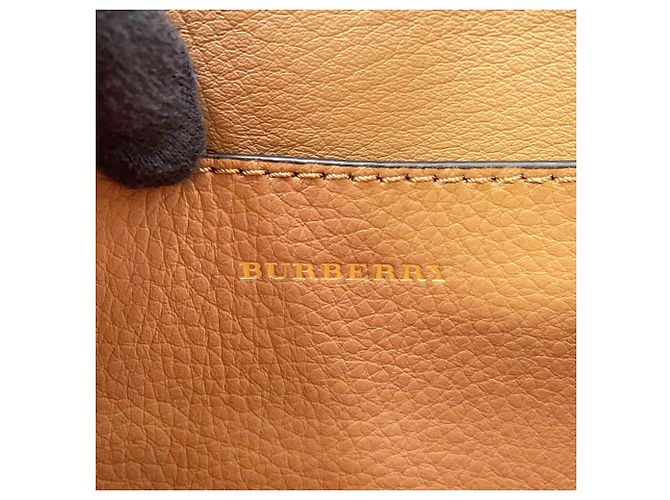 Borsa a mano in pelle Burberry Marrone Multicolore - vista 15