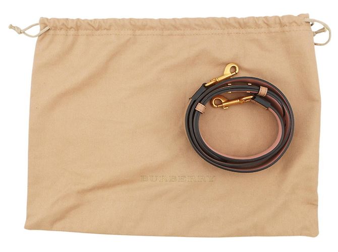 Borsa a mano in pelle Burberry Marrone Multicolore - vista 17