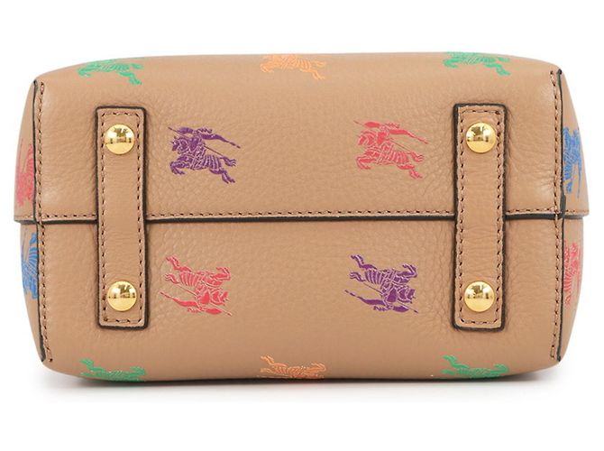 Borsa a mano in pelle Burberry Marrone Multicolore - vista 3