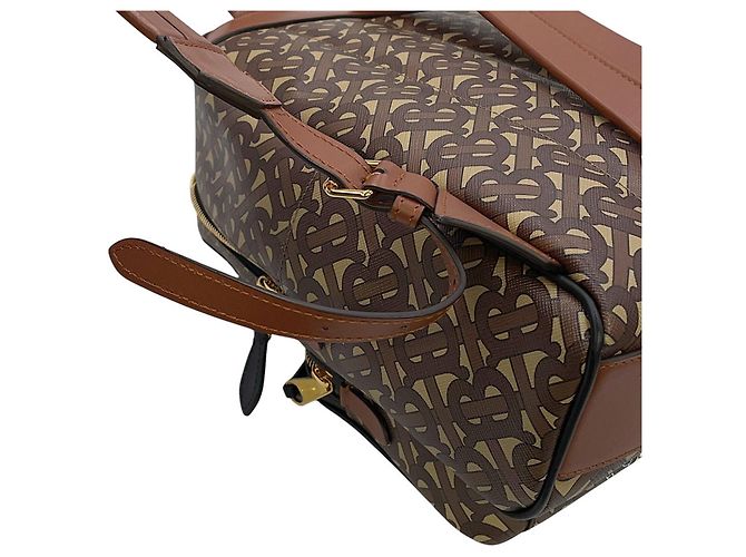 Burberry TB Monogram Leather Backpack Brown Multiple colors - view 10