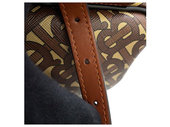 Burberry TB Monogram Leather Backpack Brown Multiple colors - view 12