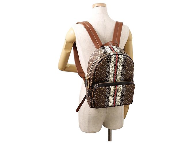 Burberry TB Monogram Leather Backpack Brown Multiple colors - view 4