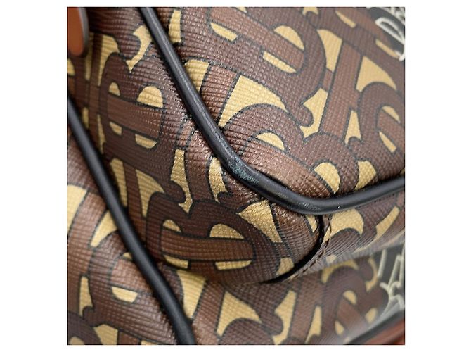 Burberry TB Monogram Leather Backpack Brown Multiple colors - view 6