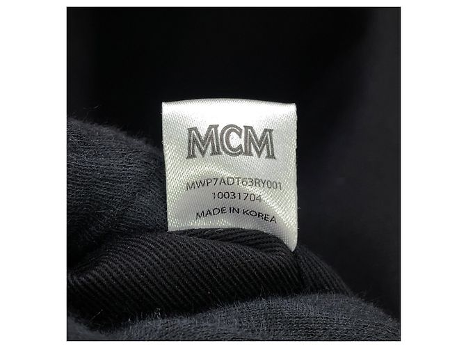 Borsa Tote MCM Visetos in nylon e pelle borchiata Bordò - vista 16