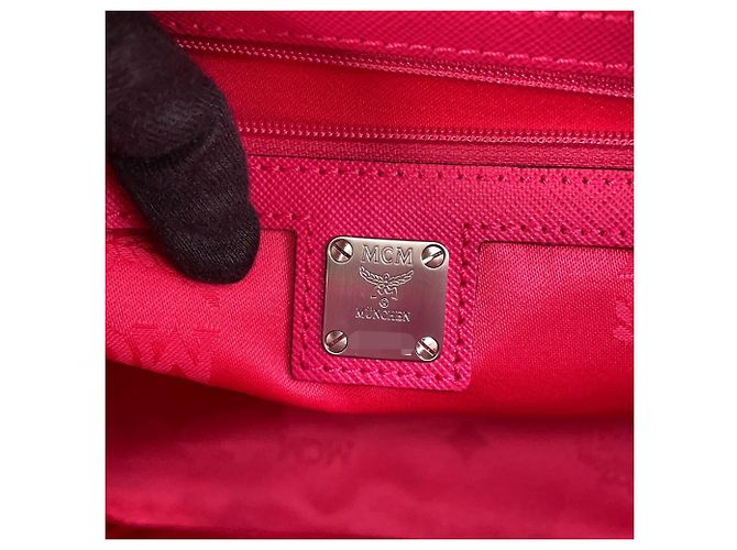 MCM Leder Tote Bag Rosa Pink - Ansicht 16