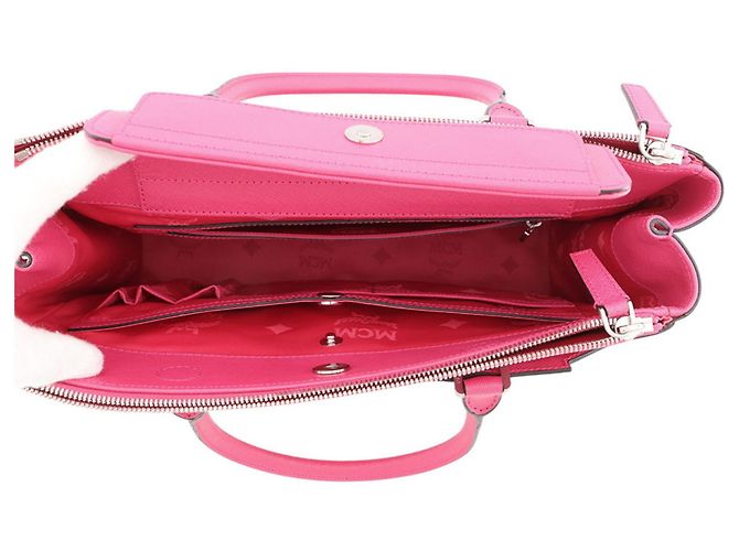 MCM Leder Tote Bag Rosa Pink - Ansicht 6