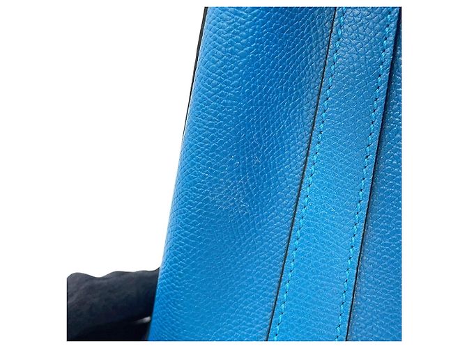 Valextra Triennale Medium Lederhandtasche Blau - Ansicht 10