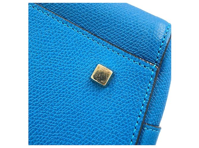 Valextra Triennale Medium Lederhandtasche Blau - Ansicht 13