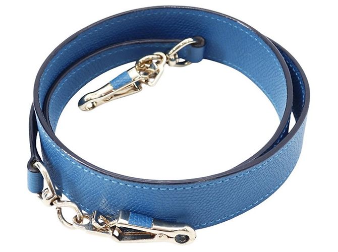 Valextra Triennale Medium Lederhandtasche Blau - Ansicht 18