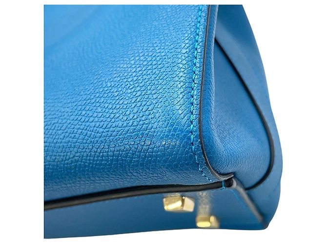 Valextra Triennale Medium Lederhandtasche Blau - Ansicht 9