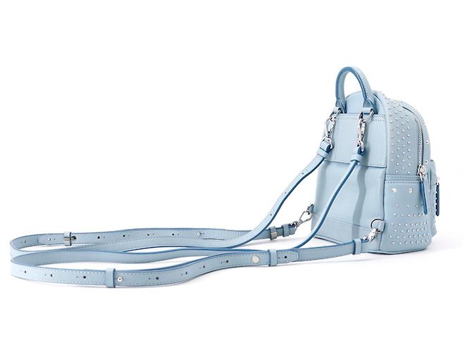 MCM Stark Special Bebeboo Leather Backpack Light blue - view 2