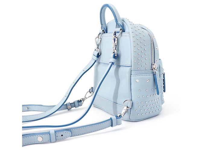 MCM Stark Special Bebeboo Leather Backpack Light blue - view 3