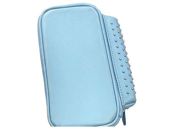 MCM Stark Special Bebeboo Leather Backpack Light blue - view 8